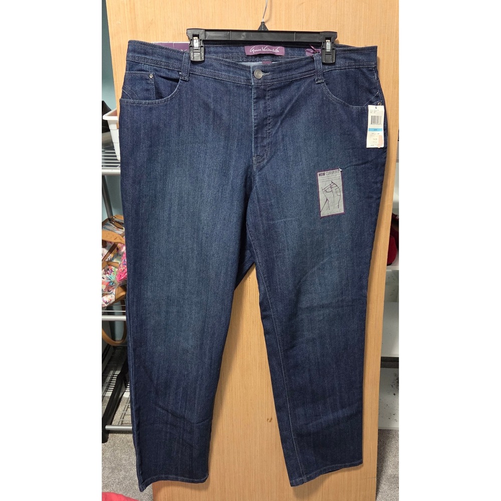 Gloria Vanderbilt Deep Blue Straight Leg Jeans